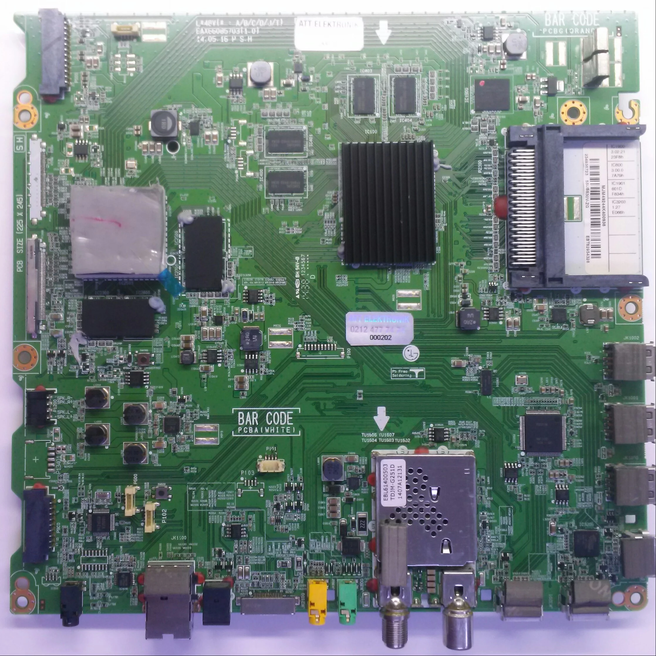 55UB830 Anakart EAX66085703 EBT62954326